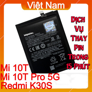 Pin Webphukien cho Xiaomi Mi 10T Pro 5G, Mi 10T, Redmi K30S  Việt Nam BM53 - 5000 mAh